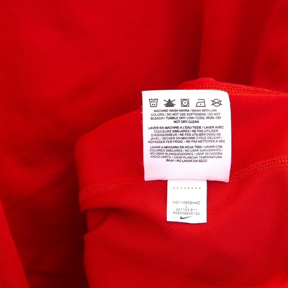 Nike Men's Large Dri-Fit T-Shirt - Red / Black - Picture 5 of 5